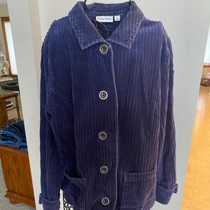 Studio Works Corduroy Button-Up Jacket Women’s Size Large